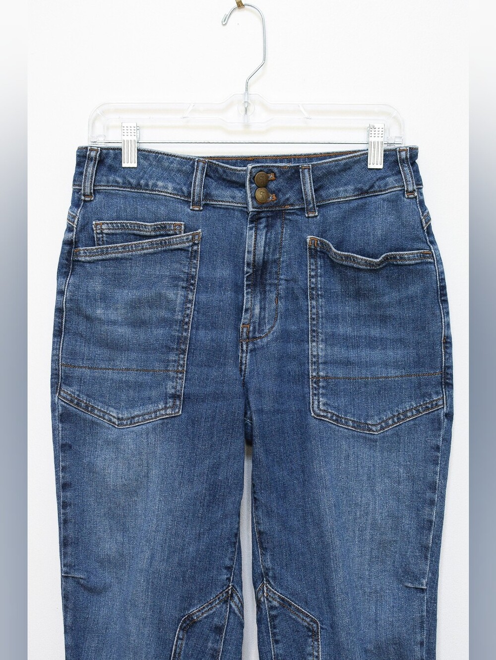 Anthropologie Pilcro Wanderer Mid Rise Relaxed Jeans Tapered Straight Leg Sz 28 - Picture 7 of 9